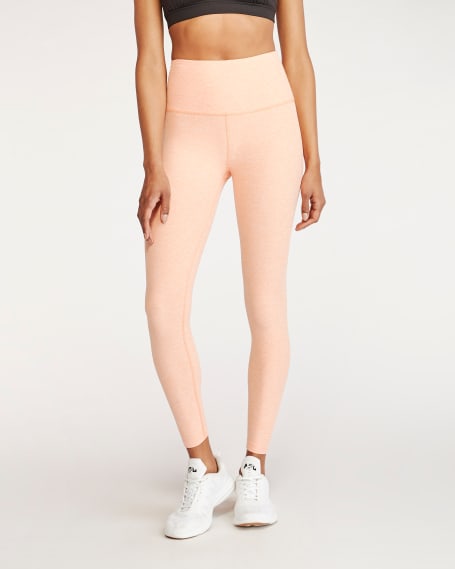 Spacedye Caught In The Midi High Waisted Legging in Sweet Peach / Pink  Blush