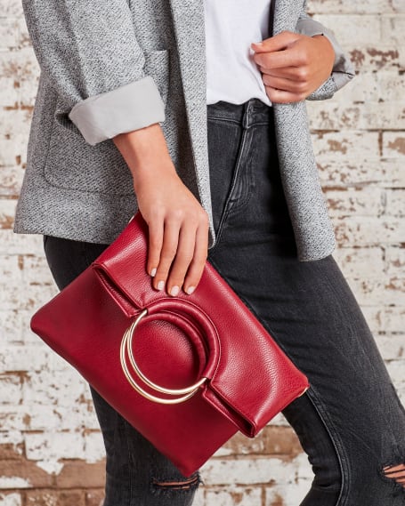 Inner Circle Clutch in Wine | Wantable