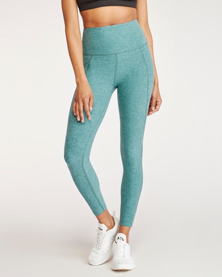 Spacedye Out of Pocket High Waisted Midi Legging in Meadow