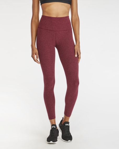 Beyond Yoga Spacedye Caught In The Midi High Waisted Legging in Red