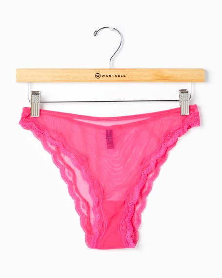 Blush Lotus High Leg Thong Hot Pink