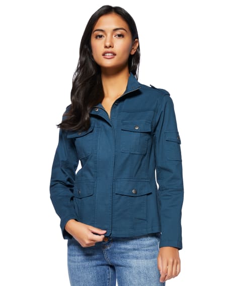 Kensie fitted sale utility jacket