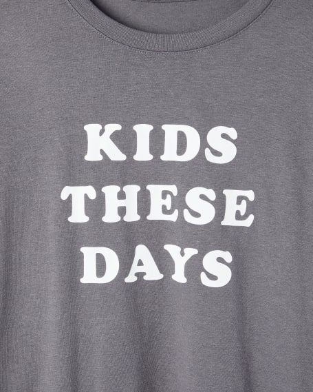 Kids These Days Loose Tee in Thunderstorm