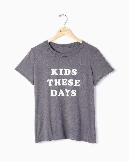 Kids These Days Loose Tee in Thunderstorm