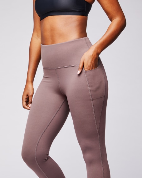 Waisted Legging in Satin Brown | Wantable