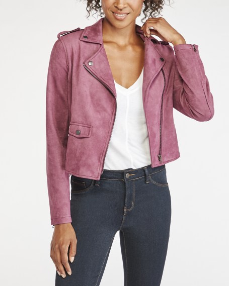 plum moto jacket