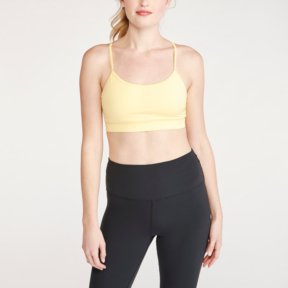 Radiance Sports Bra in Pale Yellow