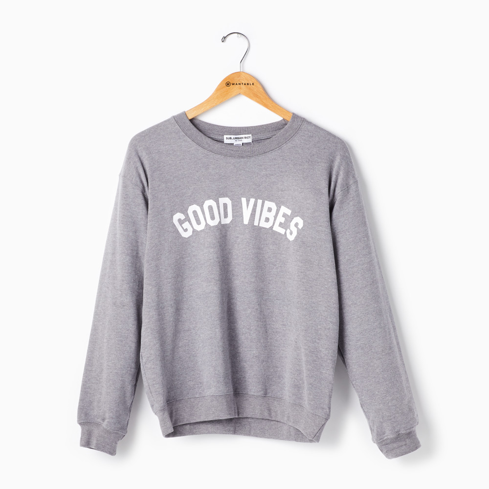 Women's Plus Size Buenas Vibras (Good Vibes) Graphic Sweatshirt 3X