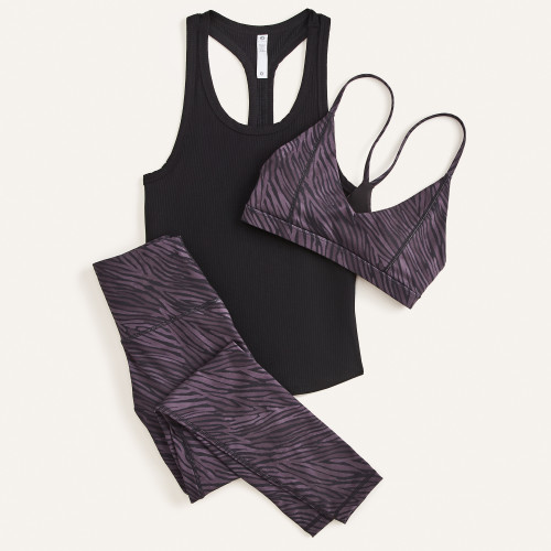 workout leggings: glyder zebra print