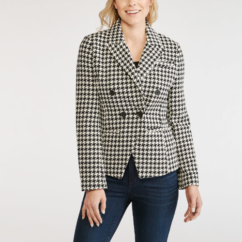 winter wardrobe: houndstooth blazer