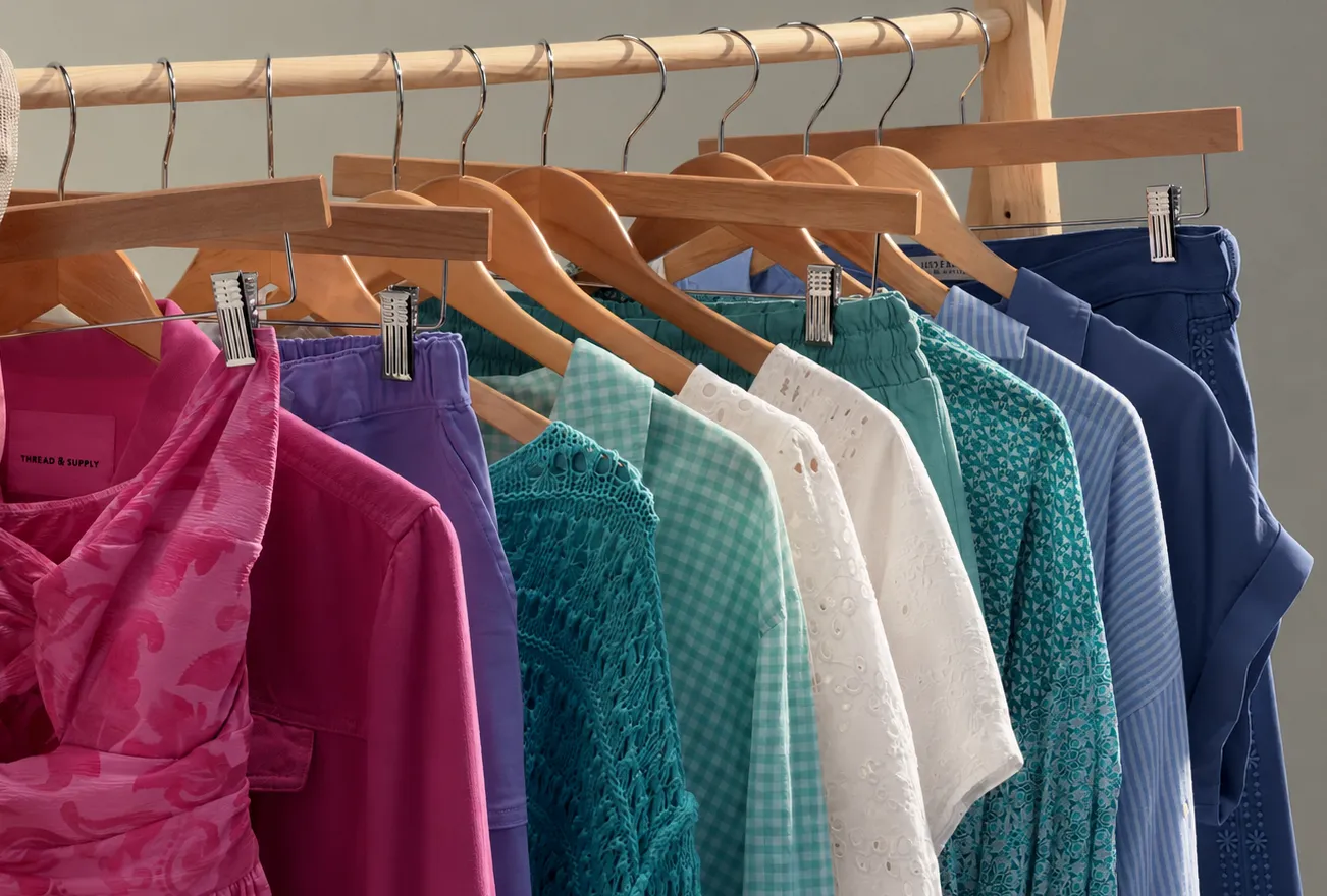 Winter color palette clothing